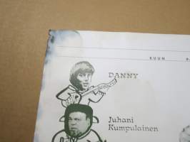 Noin seitsemän veljestä -elokuvajuliste, Filmituotanto Spede Pasanen, osissa mm. Danny, Vesa-Matti Loiri, Veikko Sinisalo, Simo Salminen, ym. HUOMAA VAURIOT
