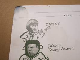 Noin seitsemän veljestä -elokuvajuliste, Filmituotanto Spede Pasanen, osissa mm. Danny, Vesa-Matti Loiri, Veikko Sinisalo, Simo Salminen, ym. HUOMAA VAURIOT