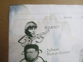 Noin seitsemän veljestä -elokuvajuliste, Filmituotanto Spede Pasanen, osissa mm. Danny, Vesa-Matti Loiri, Veikko Sinisalo, Simo Salminen, ym. HUOMAA VAURIOT