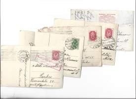 Pikku väkeä - postikortti kulkenut 1900-luvun alussa 5 kpl erä