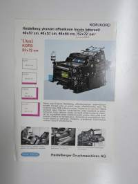 Heidelberg KOR / KORD yksiväri offset painokone -myyntiesite