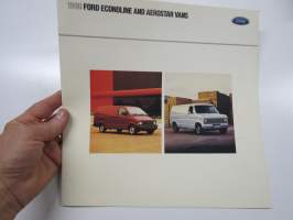 Ford Econoline and Aerostar vans 1989 -myyntiesite / sales brochure