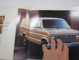Ford Econoline and Aerostar vans 1989 -myyntiesite / sales brochure