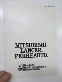 Mitsubishi Lancer -Tuulilasi 1980 nr 12 - 30 000 km kestotesti -eripainos