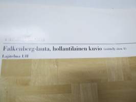 Kymarno Tammiparketti / Falkenberg-lauta / -ruutu / -sauva, hollantilainen kuvio -myyntiesite v. 1966