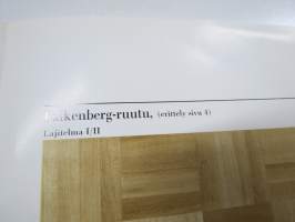 Kymarno Tammiparketti / Falkenberg-lauta / -ruutu / -sauva, hollantilainen kuvio -myyntiesite v. 1966