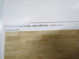 Kymarno Tammiparketti / Falkenberg-lauta / -ruutu / -sauva, hollantilainen kuvio -myyntiesite v. 1966