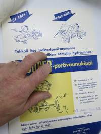 Jouper-perävaunukippi + Volvo-Tiedote saatavilla olevista traktoreista ja muista maatalouskoneista - Auto-Haro (Kokkola-Ylivieska) -myyntiesite / brochure