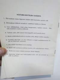 Ässä Nupe puominosturi 5250 käsikirja -käyttöohjekirja