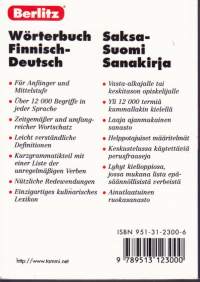Saksa-suomi, suomi-saksa sanakirja = Wörterbuch Deutsch-Finnisch, Finnisch-Deutsch, 2001.