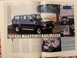 Auto uutiset 1990 nr 1 - Aro-Yhtymä Oy Asiakaslehti (Nissan, Chrysler), Nissan Skyline GT-R, Nissan Patrol GR