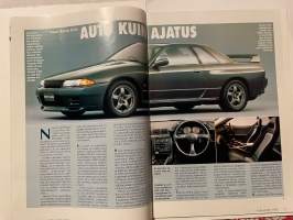 Auto uutiset 1990 nr 1 - Aro-Yhtymä Oy Asiakaslehti (Nissan, Chrysler), Nissan Skyline GT-R, Nissan Patrol GR