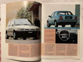 Auto uutiset 1991 nr 1 - Aro-Yhtymä Oy Asiakaslehti (Nissan, Chrysler), uusi Nissan Sunny