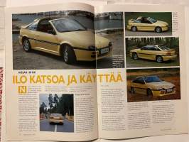 Auto uutiset 1992 nr 2 -Nissan asiakaslehti (Nissan, Chrysler), Nissan 100NX, Chrysler Grand Voyager SE