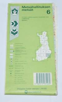 Metsähallituksen metsät 6 ilomantsi Mikkeli  - erikoispainos Suomen tiekartasta, 1:200 000