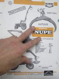 Nummi Ässä Nupe hydraulinen kattonosturi traktoreihin -myyntiesite