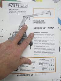 Nummi Ässä Nupe hydraulinen puominosturi 5250 -myyntiesite