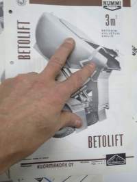 Nummi Betolift 3 m3 betoninkuljetussäiliö -myyntiesite
