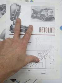 Nummi Betolift 3 m3 betoninkuljetussäiliö -myyntiesite