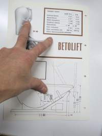 Nummi Betolift V-4, V-6 betoninkuljetussäiliö -myyntiesite