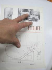 Nummi Betolift V-4, V-6 betoninkuljetussäiliö -myyntiesite