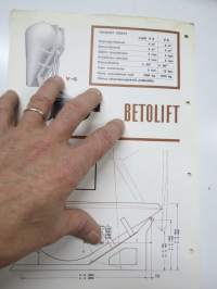 Nummi Betolift V-4, V-6 betoninkuljetussäiliö -myyntiesite