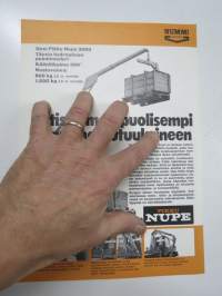 Nummi Uusi Pikku Nupe 3000 hydraulinen puominosturi kääntökulma 390 astetta -myyntiesite