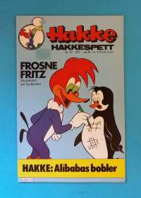Hakke 14/1977 Hakkespett. (Sarjakuvat, ulkomaalaiset sarjakuvalehdet, sopiva keräilykappaleeksi, Nakke Nakuttaja)