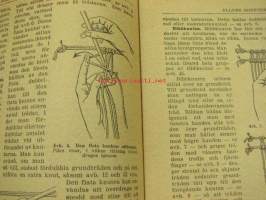 Knytningsarbeten till fransar, bårder, väskor, dekorationer, kuddar mm. (bilaga till Aller´s mönster-tidning nr 7)