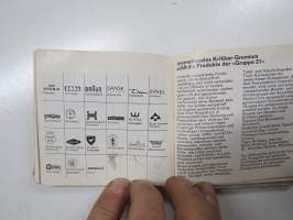 Rosenthal Studio-Line 1968 taskukalenteri, runsas tuotekuvitus mm. Tapio Wirkkala, Björn Wiinblad, Raymond Loewy, E. Fischer-Treyden, Carl Aublöck, Theo Baumann