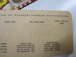 Aku Ankan Väritelevisio, 1 ohjelmaliuska -tilaajalahja 1960