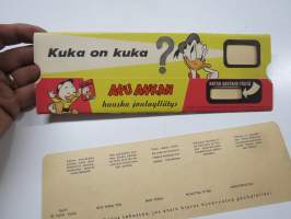 Aku Ankan Väritelevisio, 1 ohjelmaliuska -tilaajalahja 1960