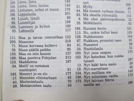Tie musiikkiin - Musica  II, laulukirja nuotein, kaikki laulujen nimet näkyvät kohteen kuvissa