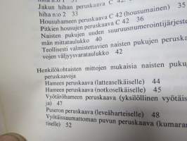Naisten pukujen peruskaavoja - ammattiedistämilaitoksen monistekirja 2