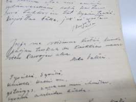 Lauluja Väinolle - Väino Ahtikari, Enso 1936 -varusmiespalvelustaan suorittaneen henkilön ajan tyyliin koottu laulukirja, myös muita tekstejä ja aforismeja