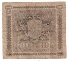 100 markkaa 1922 Litt C    1 kirj