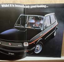 FIAT 127 Sport 70 hp.  Myyntiesite / Sales brochure