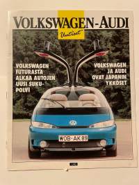 Volkswagen-Audi uutiset 1990 nr 1 -asiakaslehti, VW Jetta, Audi Coupe Quattro