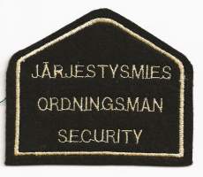 Järjestysmies -   hihamerkki