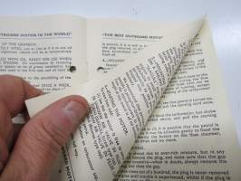 The Bristish Seagull 102 Operating instructions -perämoottori, käyttöohjekirja