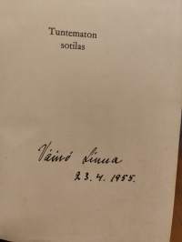 Tuntematon sotilas (signeerattu päiväyksellä)