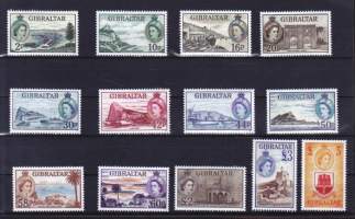 Gibraltar - The 60th Anniversary of the 1st QE II Definitive. 2013. Koko sarja, **postituore.