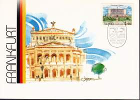 Postimerkkimessut/postimerkkinäyttely Frankfurt - Naposta&#039;89/Iphila &#039;89 - 19.4.-23.4.1989. Ahvenanmaan merkki