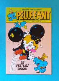Pellefant 3/1983 - Världens ende och bäste. (Sarjakuvat, ulkomaalaiset sarjakuvalehdet, sopiva keräilykappaleeksi, Pellefantti)