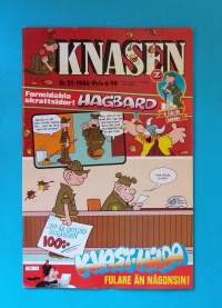 Knasen 21/1986 - Formidabla skrattsidor !  Hagbard.  (Sarjakuvat, ulkomaalaiset sarjakuvalehdet, sopiva keräilykappaleeksi, Masi)
