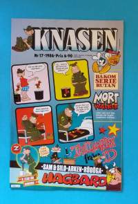 Knasen 17/1986 - Bakom serierutan: Mort Walker.  (Sarjakuvat, ulkomaalaiset sarjakuvalehdet, sopiva keräilykappaleeksi, Masi)