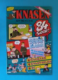 Knasen 19/1986 - 84 sidor.  (Sarjakuvat, ulkomaalaiset sarjakuvalehdet, sopiva keräilykappaleeksi, Masi)