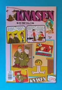 Knasen 14/1987 - Knasen... i back spegeln.  (Sarjakuvat, ulkomaalaiset sarjakuvalehdet, sopiva keräilykappaleeksi, Masi)