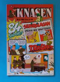 Knasen 5/1987 - 84 sidor.  (Sarjakuvat, ulkomaalaiset sarjakuvalehdet, sopiva keräilykappaleeksi, Masi)