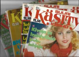 Suuri Käsityö lehti 2014 nr 10 ja Käsityö Talvi 2014-2015 yht 2 lehteä kaavoineen